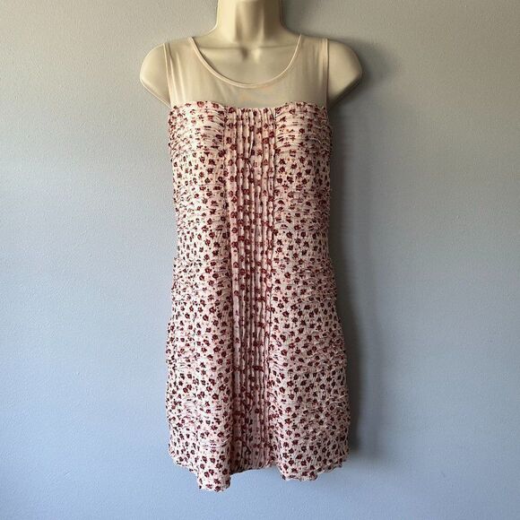 Free People Shimmy Bitsy Ditsy Floral Mini Dress Size M - Picture 1 of 6